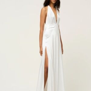 Michael Lo Sordo Alexandra Silk Satin Maxi Wedding Dress